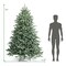 7 Feet Artificial Christmas Tree with 1260 Mixed PE and PVC Tips